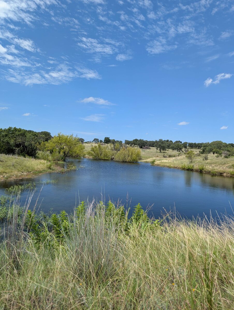 Private lake on Black & White Ranch, Goldthwaite Texas